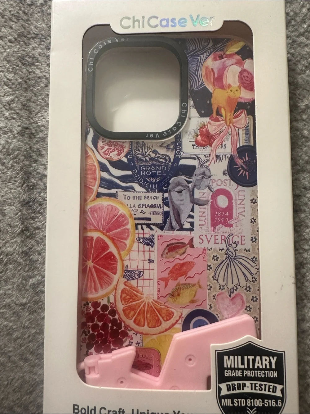 ChiCaseVer iPhone 15 Pro Max Case + Stand
